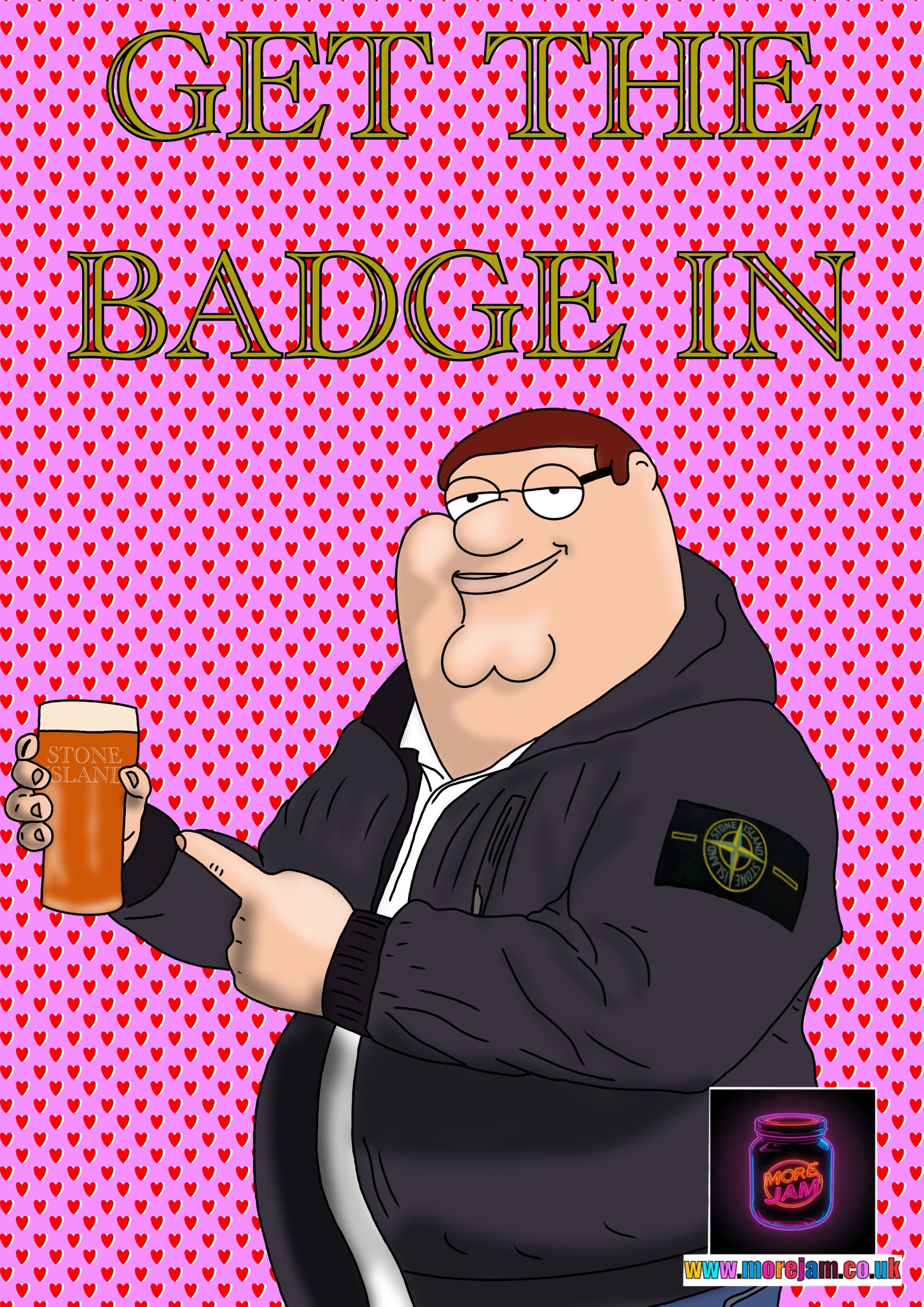 Valentine’s Day Card Stone Island Badge