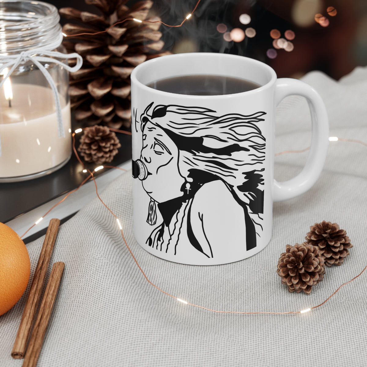 Janis Joplin Mercedes Benz | Music Mug | More Jam