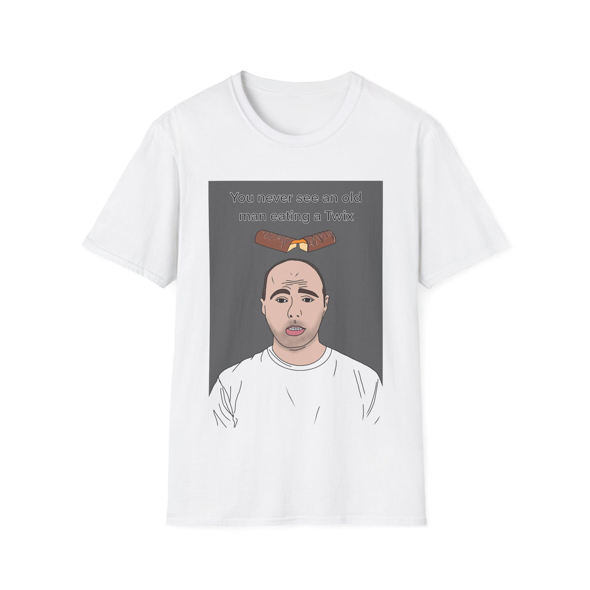 Karl Pilkington | Old Man Eating A Twix T-Shirt | More Jam