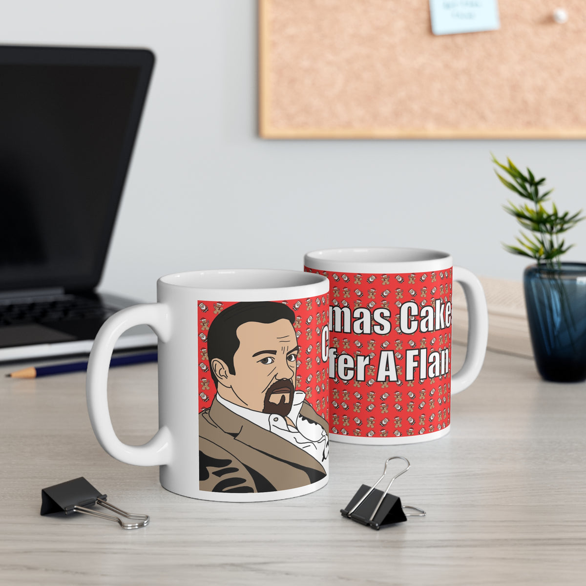 The Office David Brent Christmas Cake | Christmas Mug | More Jam