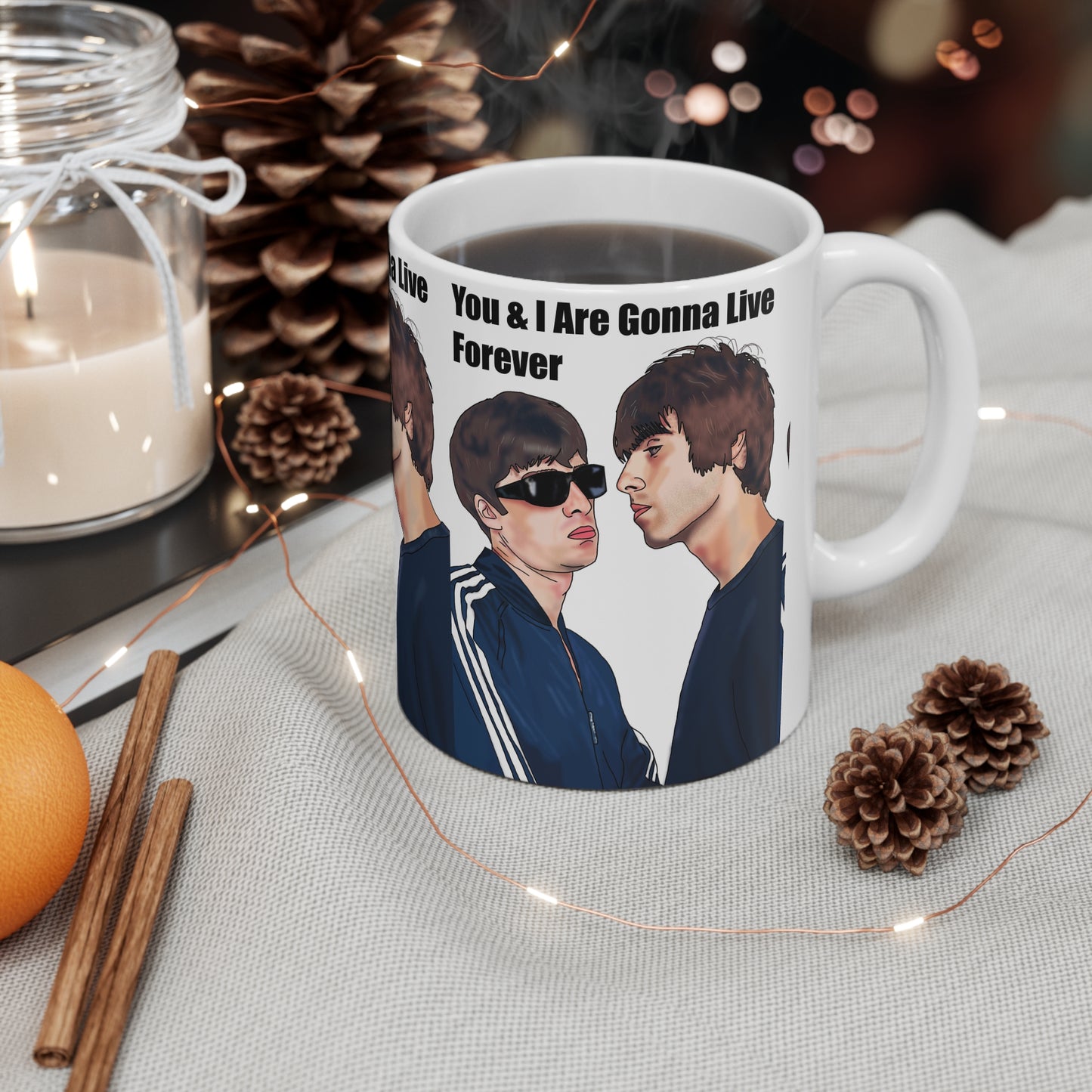 Oasis "You & I Are Gonna Live Forever" Mug