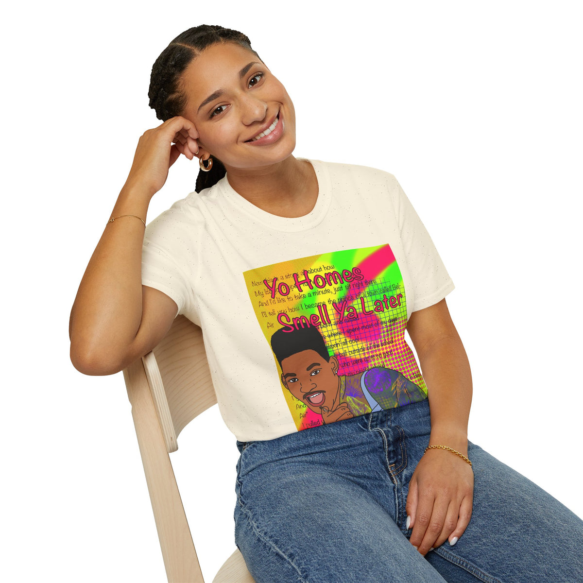 Fresh Prince Will Smith Graphic T-Shirt — 'Yo Home Smell Ya Later' Retro Pop Art Tee