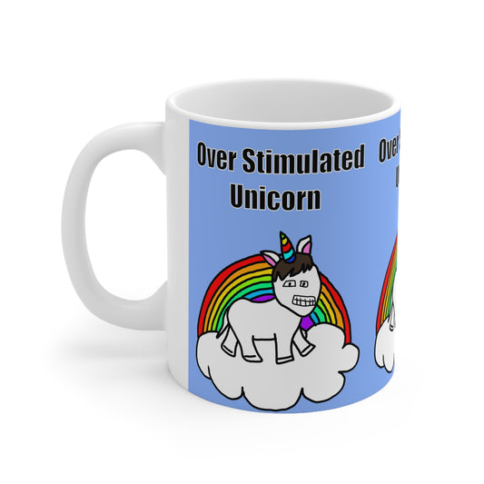 Over Stimulated Unicorn | Neurodivergent Mug | More Jam