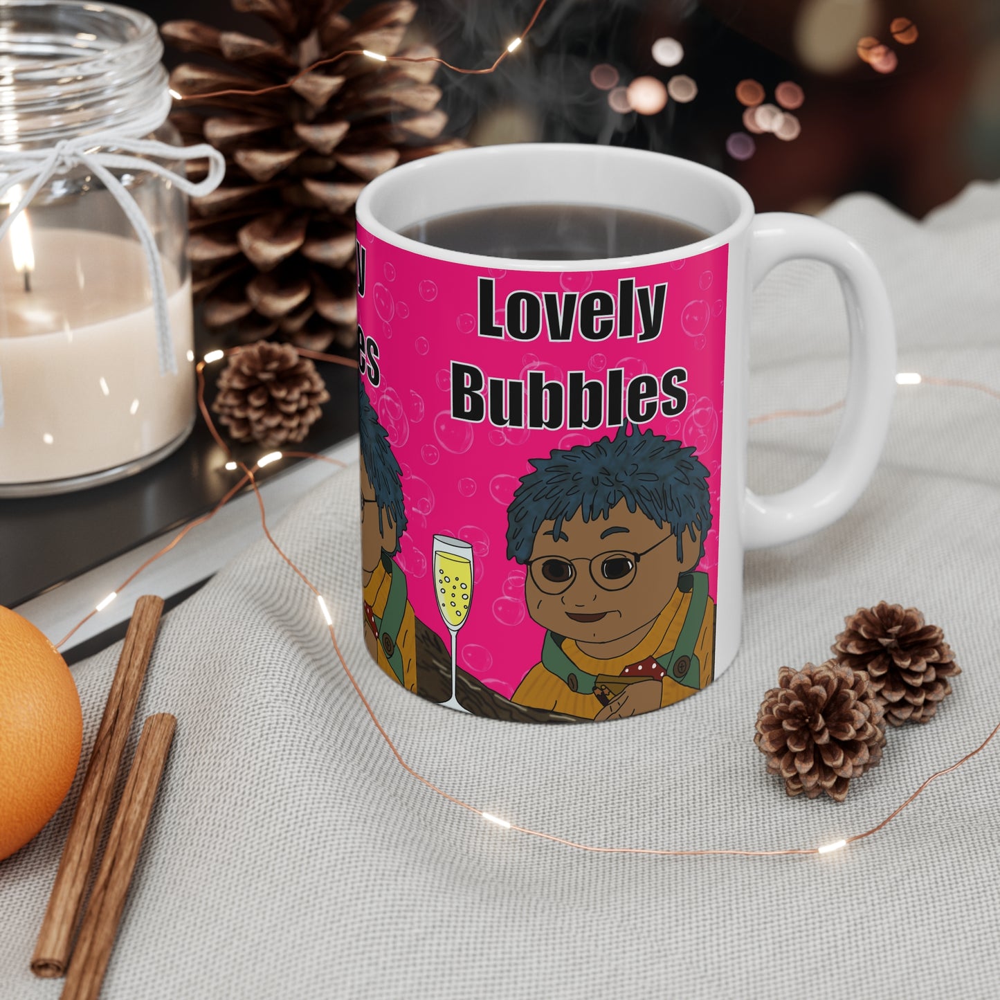 Lovely Bubbles Ceramic Coffee Mug — Cute Character