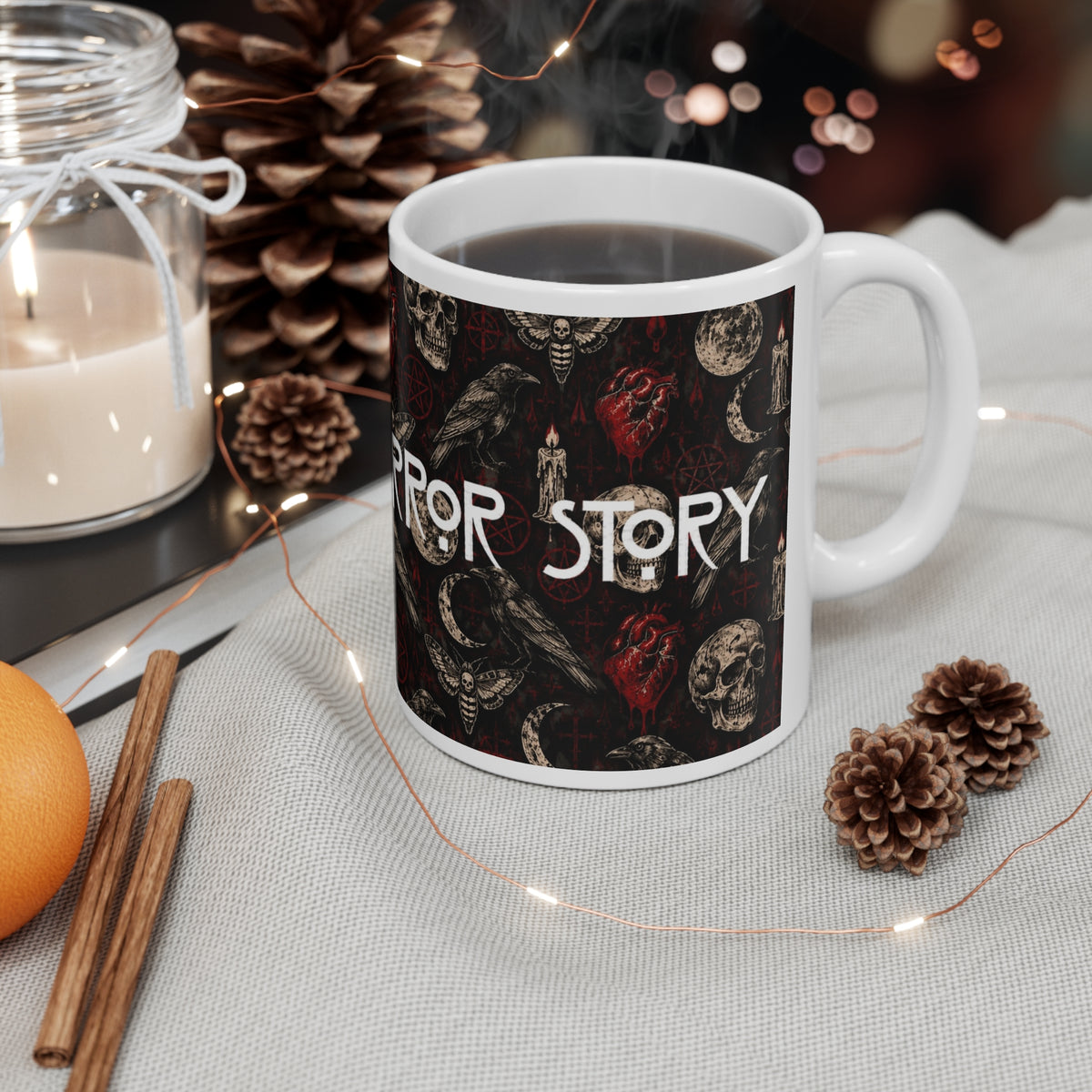 American Horror Story | Skull Pattern Mug | More Jam