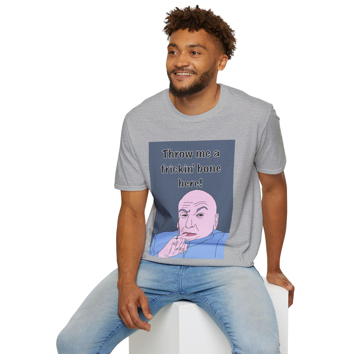 Austin Powers | Dr Evil Throw Me a Frickin' Bone T-Shirt | More Jam