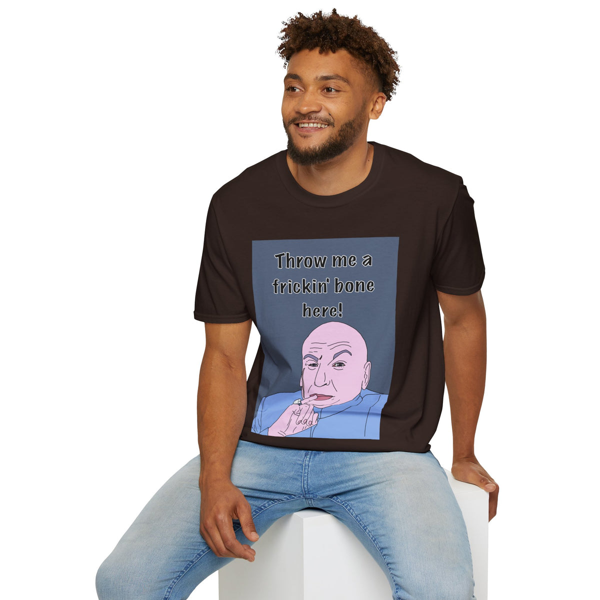 Austin Powers | Dr Evil Throw Me a Frickin' Bone T-Shirt | More Jam