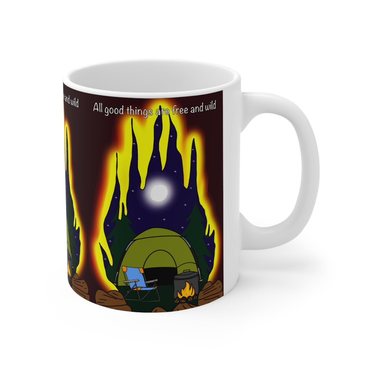 Camping Mug | All Good Things Are Wild & Free Mug | More Jam