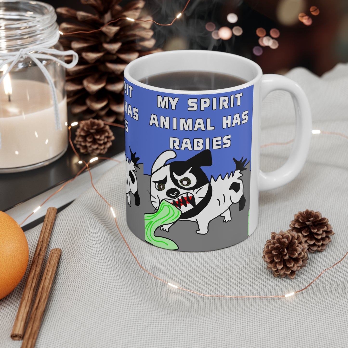 My Spirit Animal Has Rabies | Funny Dog Mug | More Jam