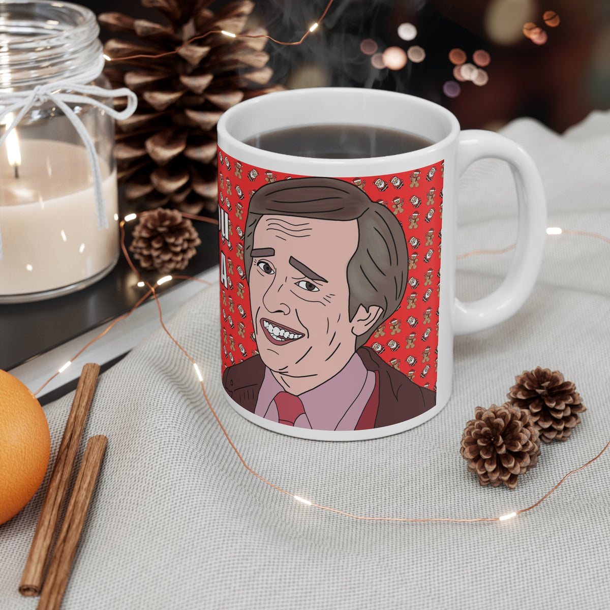 Alan Partridge You Big Spastic | Christmas Mug | More Jam