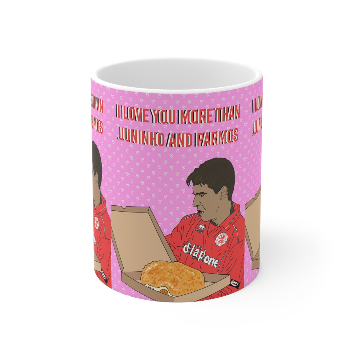 Juninho | I Love You More Than Juninho & Parmos Mug | More Jam