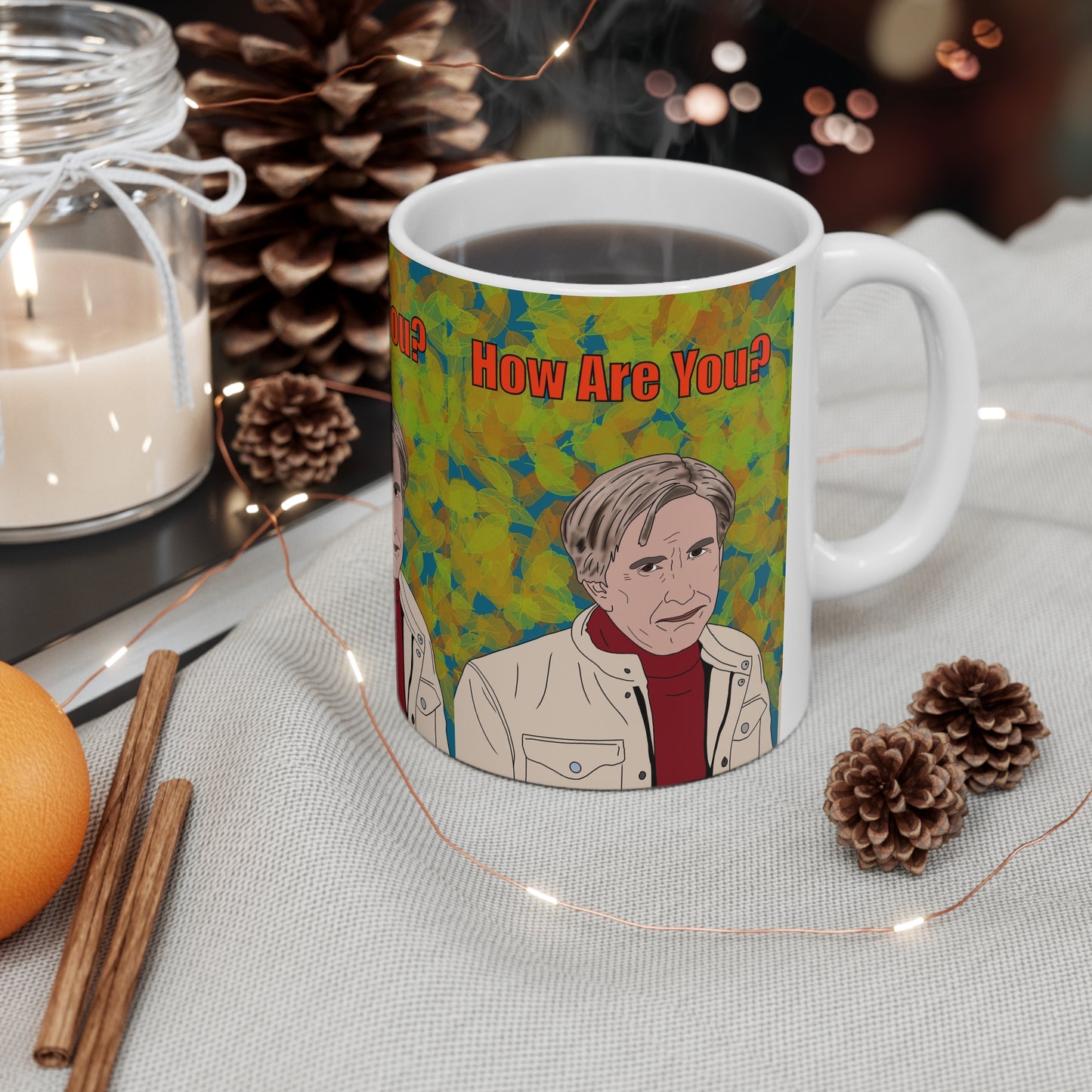 Alan Partridge How Are You? Ceramic Coffee Cup