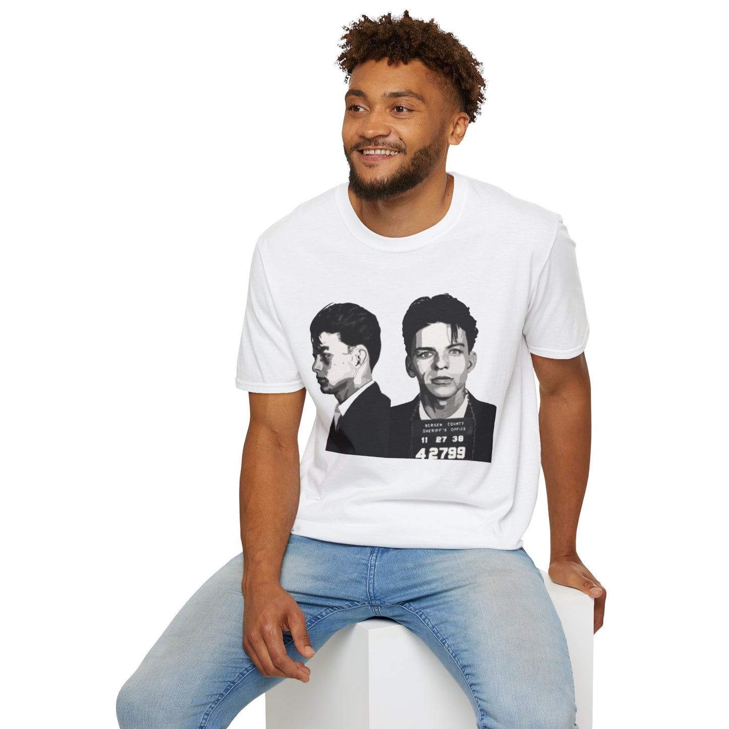Frank Sinatra Mugshot Graphic T-Shirt