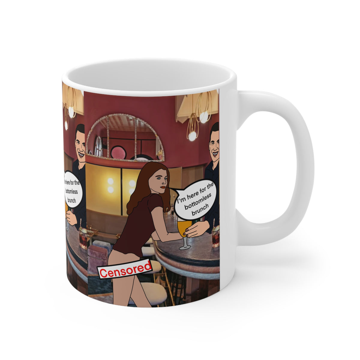 Bottomless Brunch Ceramic Coffee Cup