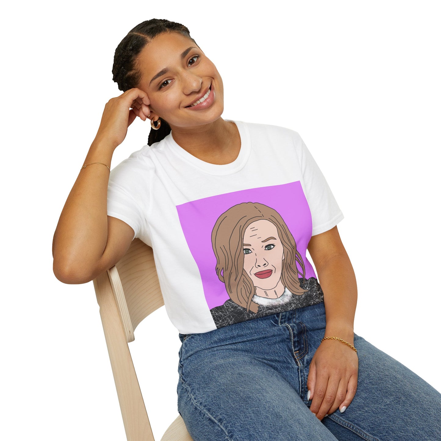 Moira Rose T-Shirt — Retro Pink Pop Art Woman Tee