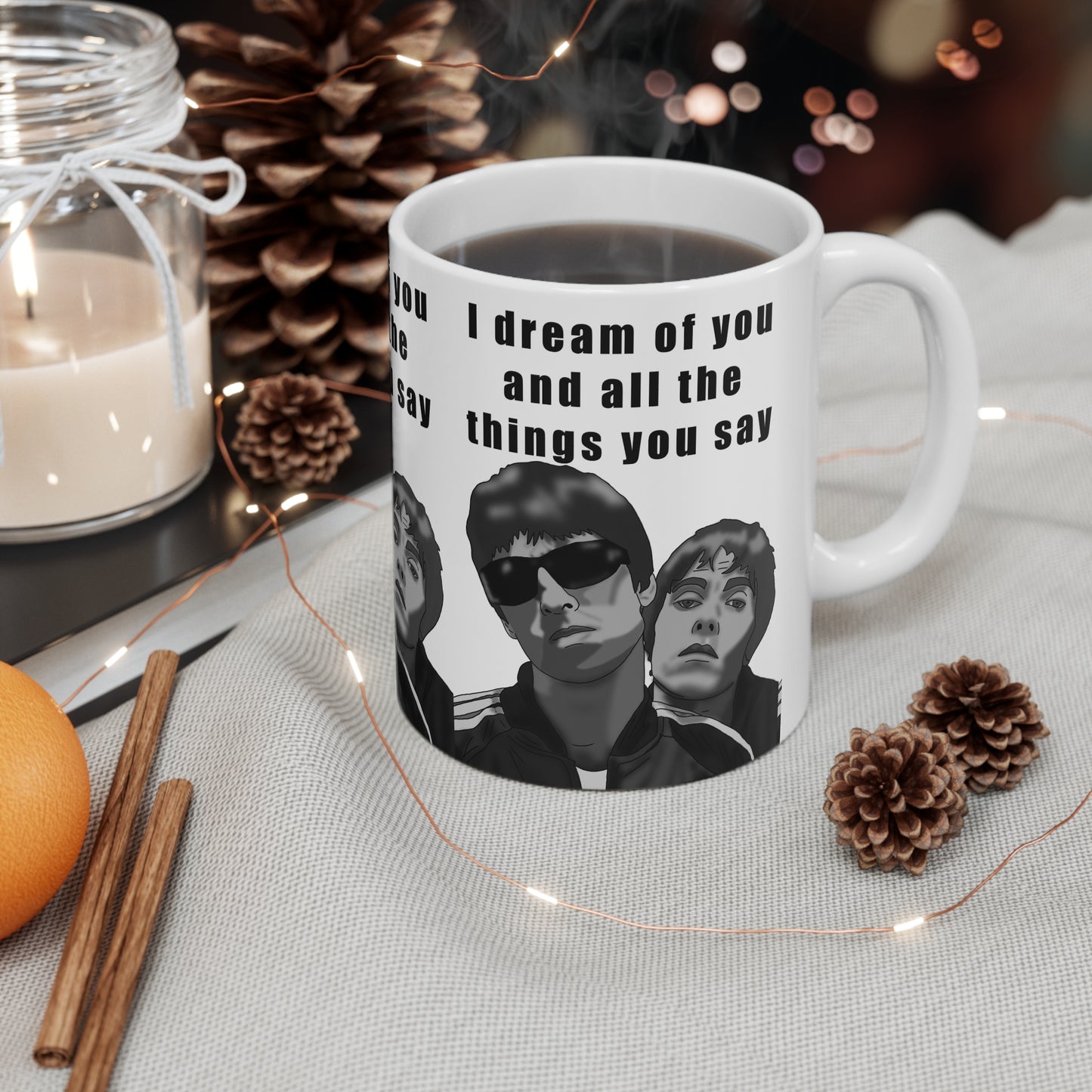 Oasis Slide Away "I Dream of You and All the Things You Say" Coffee Cup