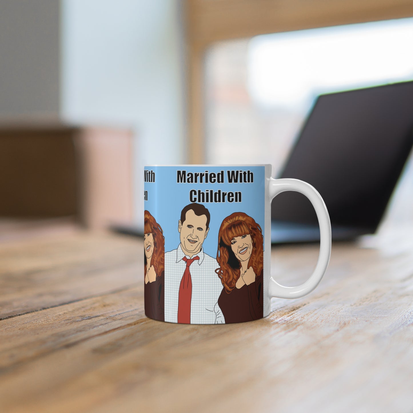 Married With Children Cartoon Family Ceramic Coffee Mug