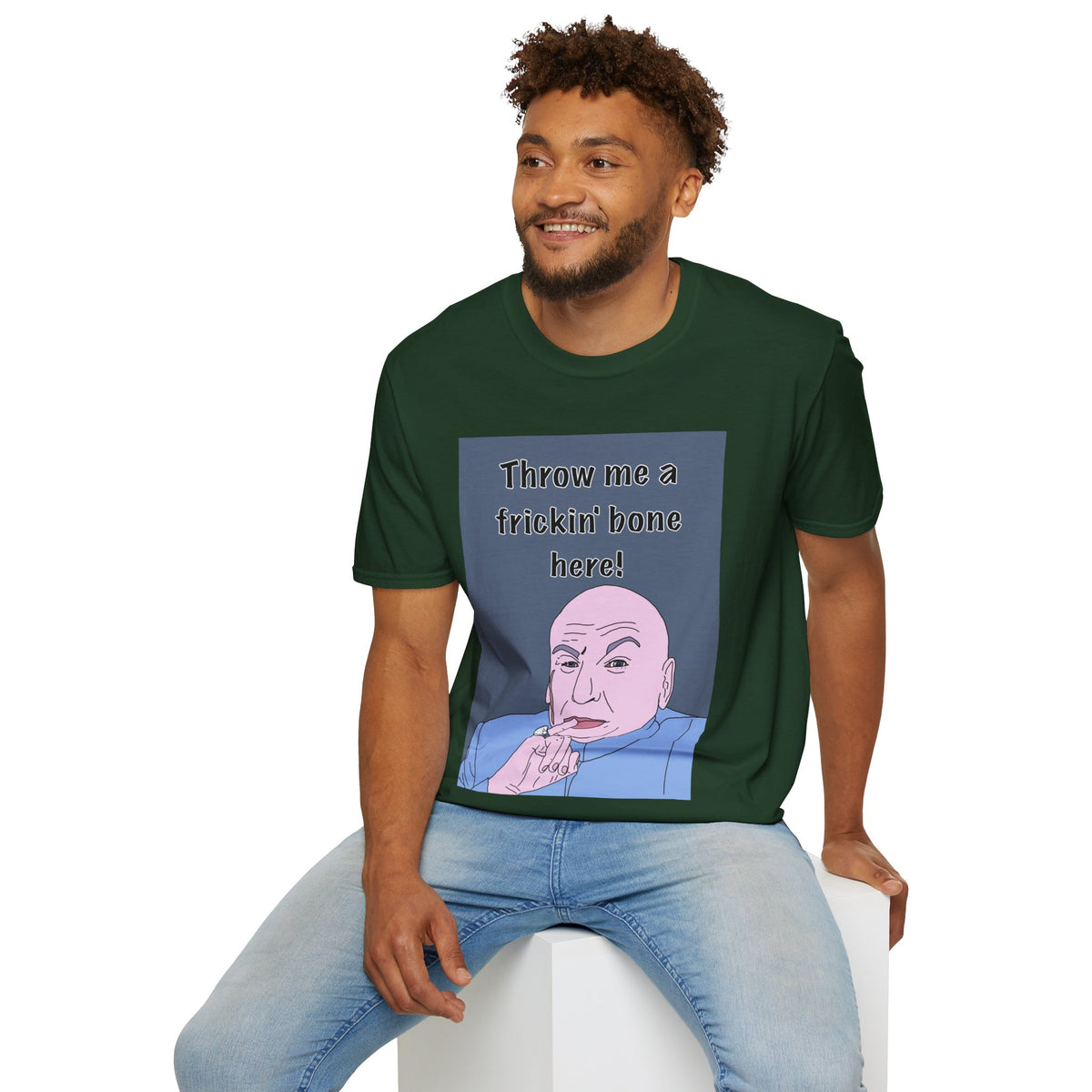 Austin Powers | Dr Evil Throw Me a Frickin' Bone T-Shirt | More Jam