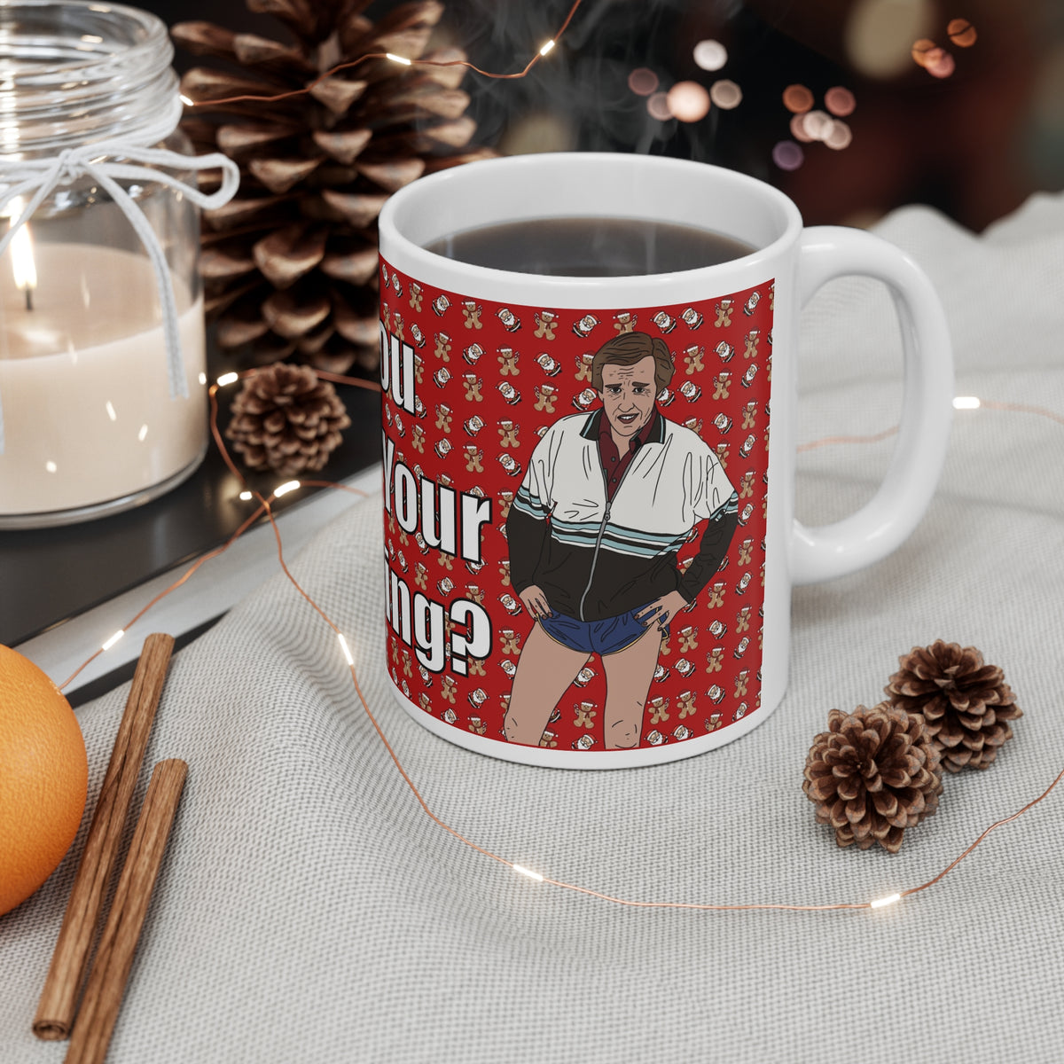 Alan Partridge Shave Your Crackling | Christmas Mug | More Jam