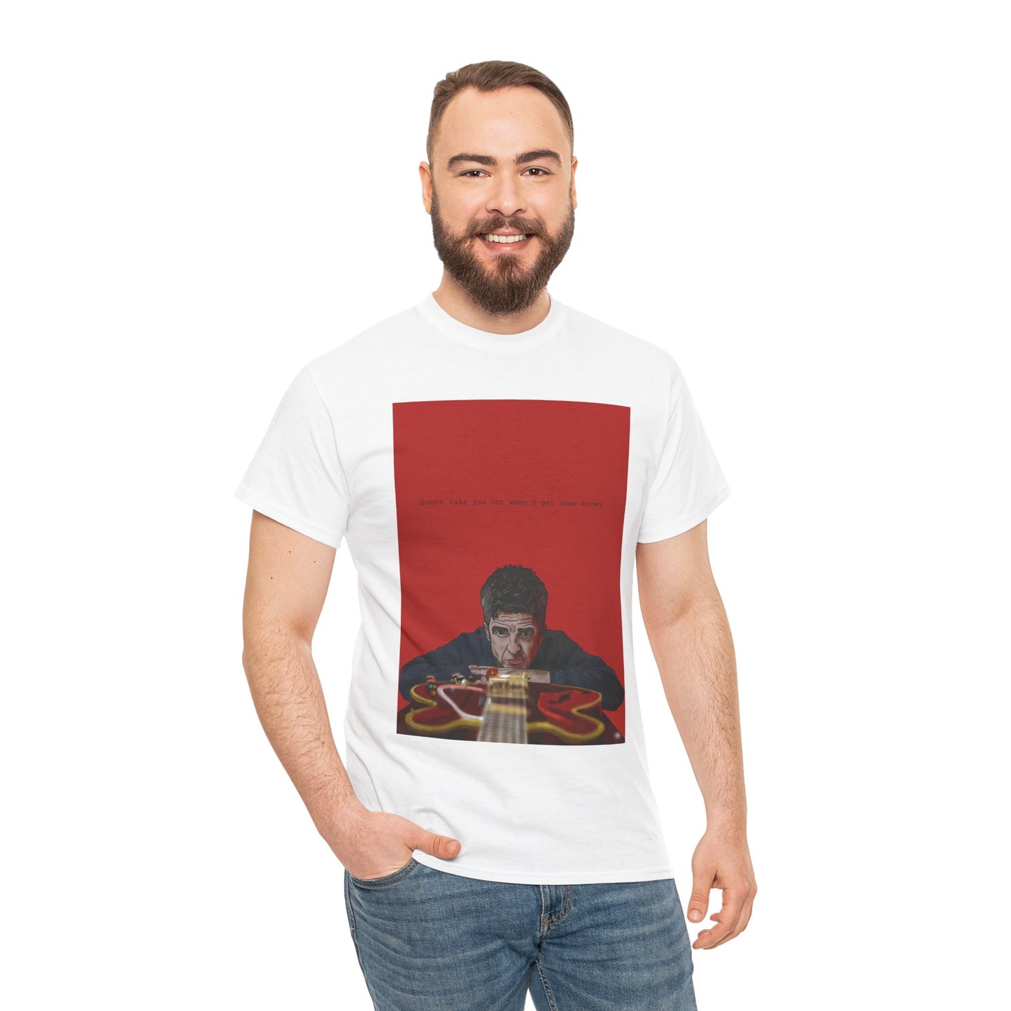 Noel Gallagher T-Shirt — Guitar Graphic Tee