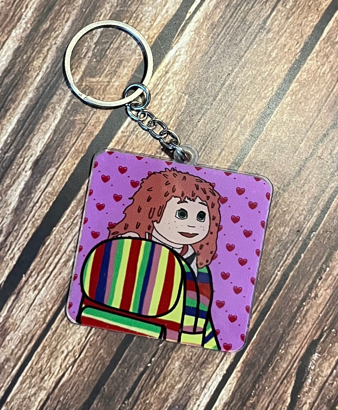 Tilly & Magic Bag Two Sided Keyring