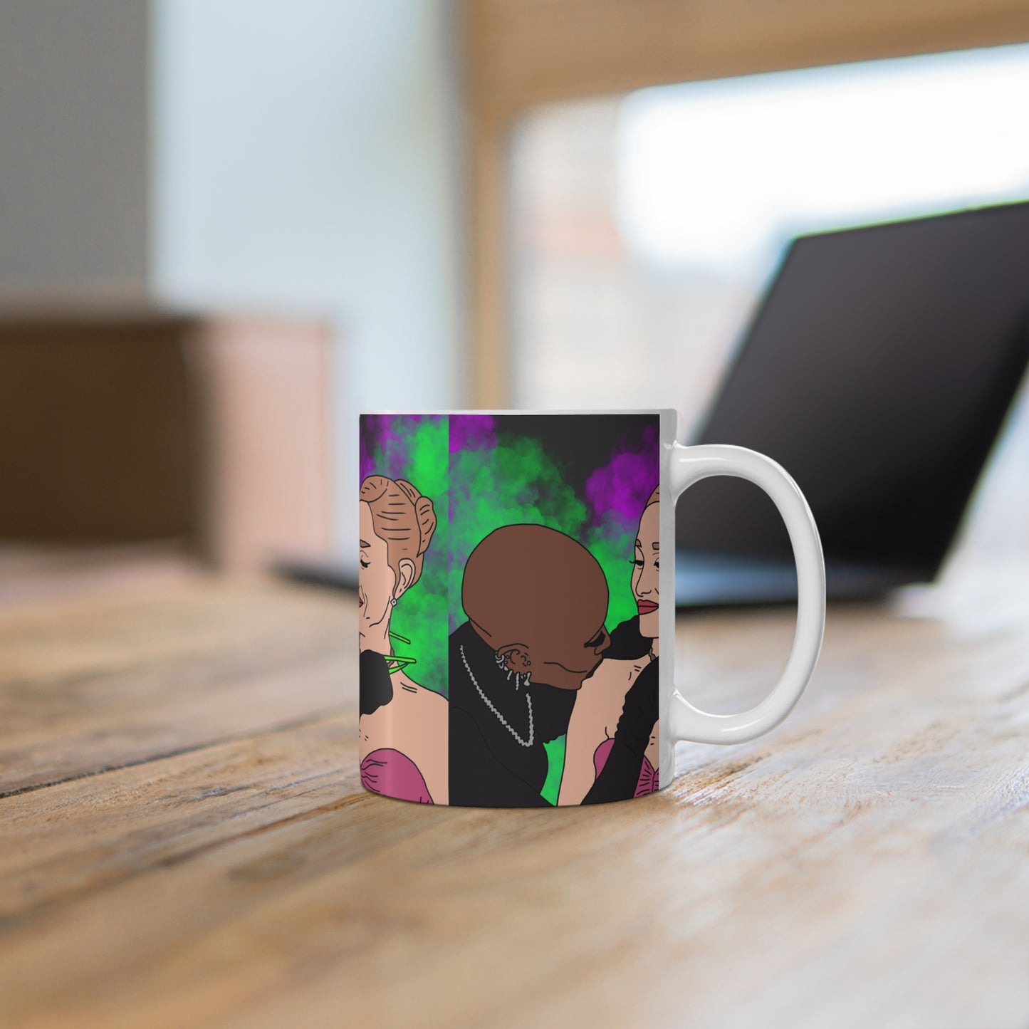Wicked Cynthia & Arianna Ceramic Coffee Mug — Colorful