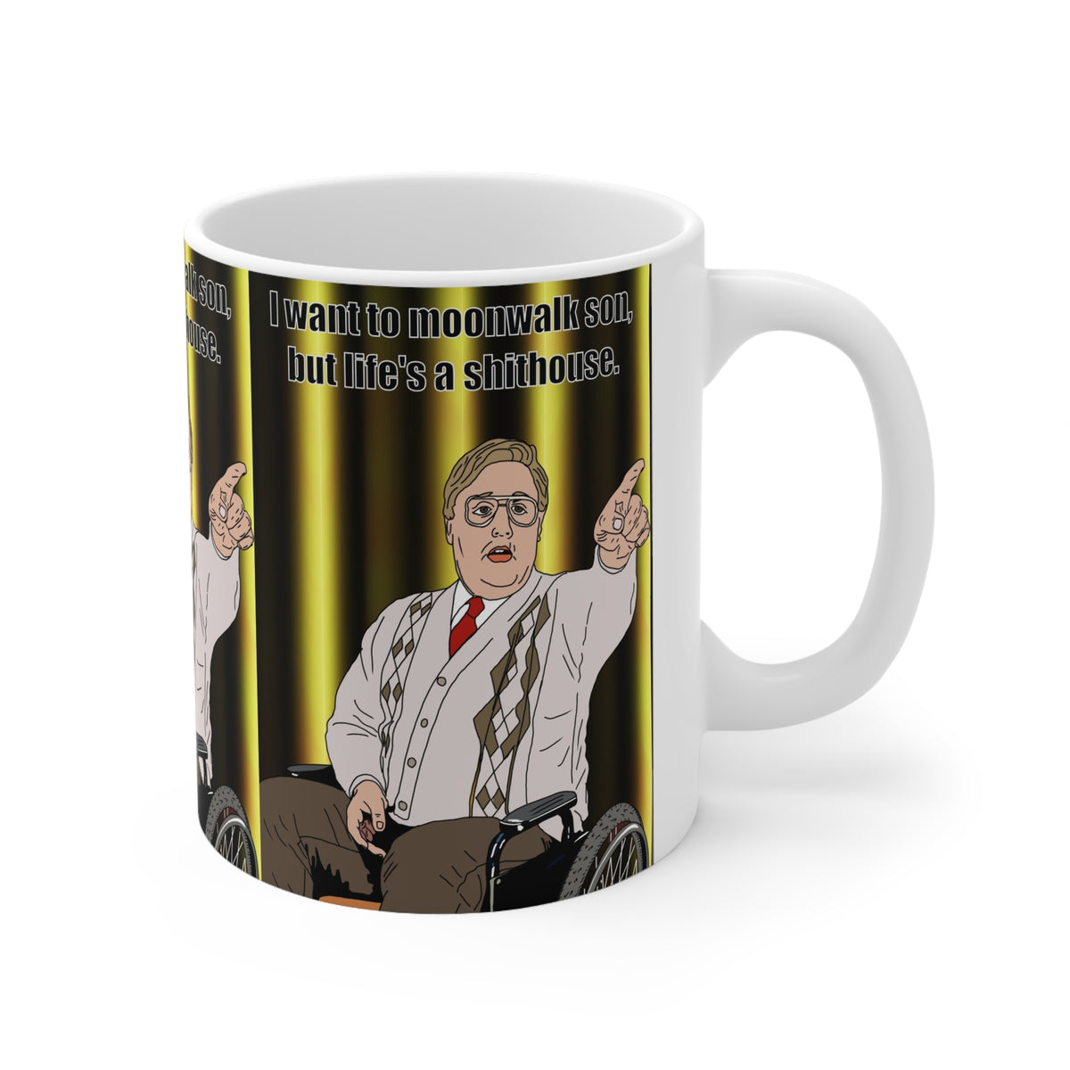 Phoenix Nights | Brian Potter I Want To Moonwalk Mug | More Jam