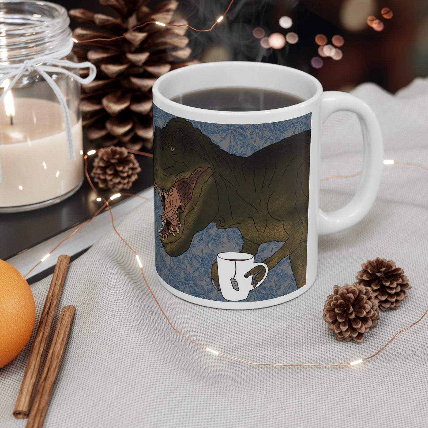Tea Rex | Funny Dinosaur Mug | More Jam