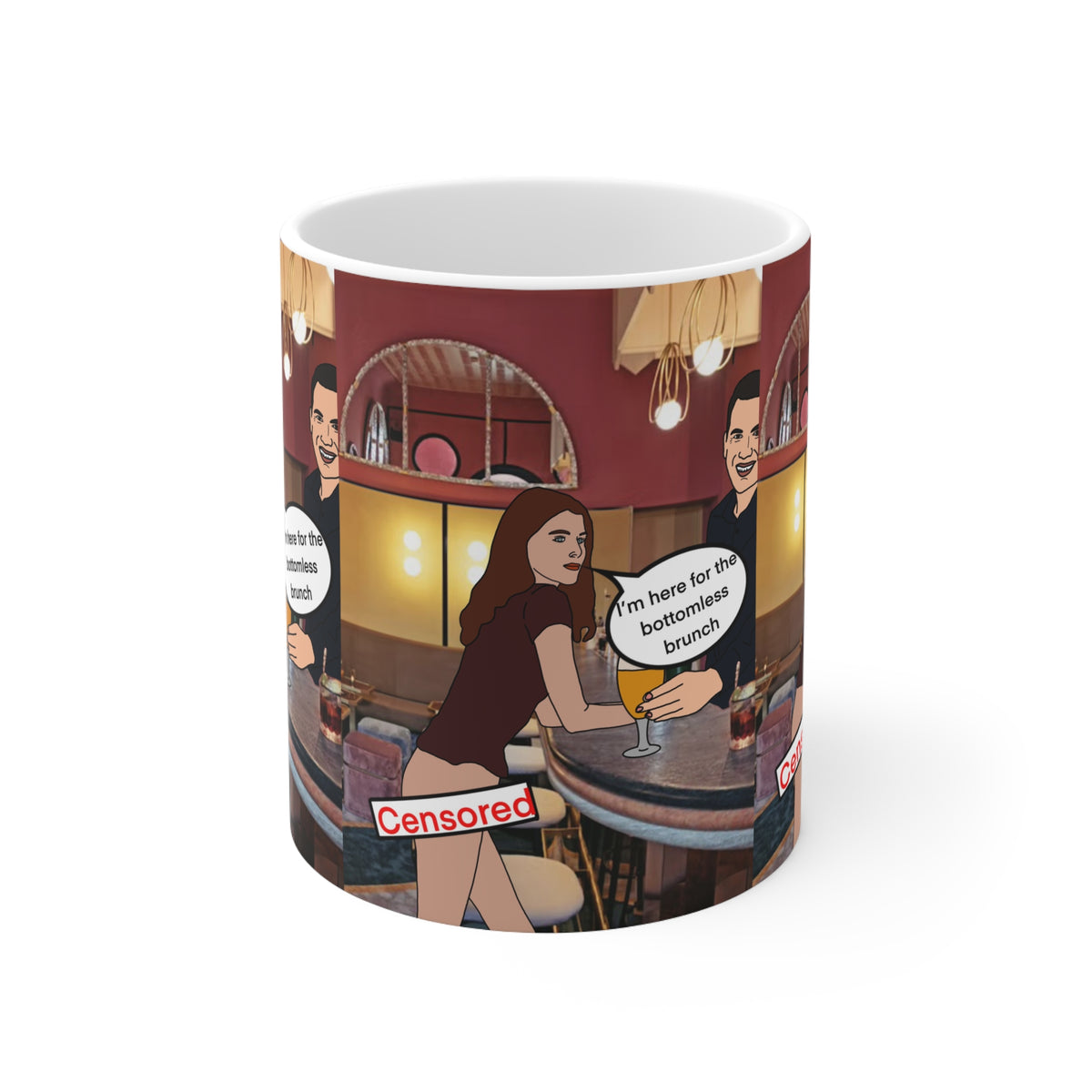 Bottomless Brunch Ceramic Coffee Cup