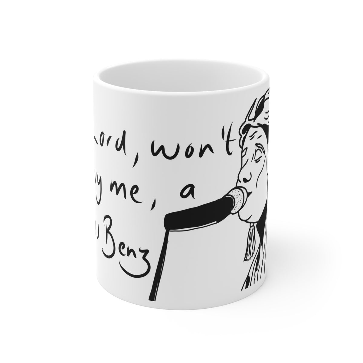 Janis Joplin Mercedes Benz | Music Mug | More Jam