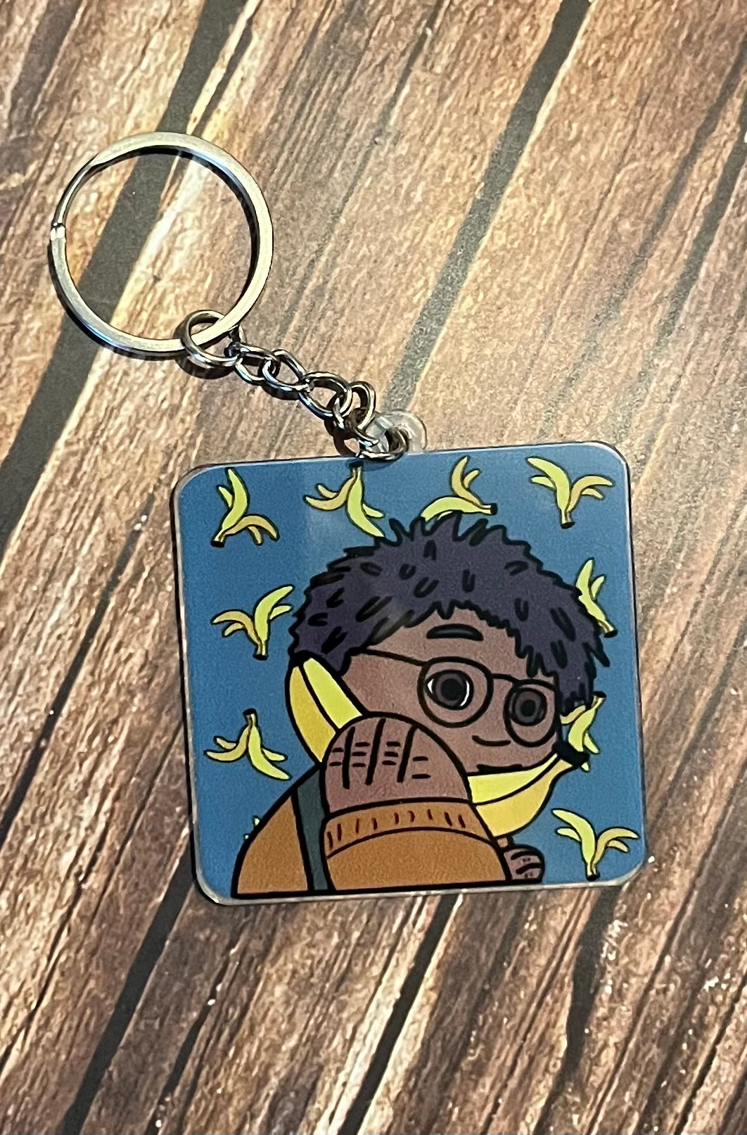 Tom Bananas Two Sided Keyring
