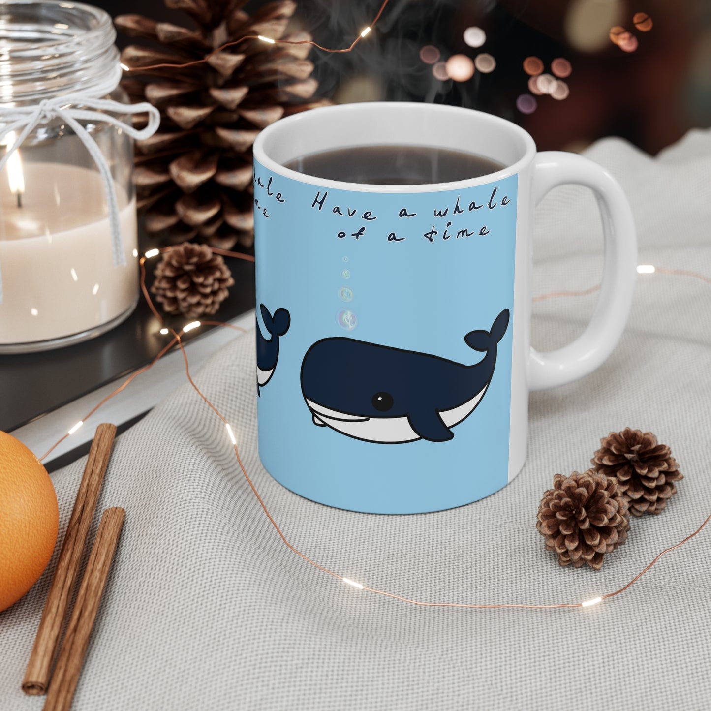 Have a Whale of a Time Ceramic Coffee Mug — Cute Whale