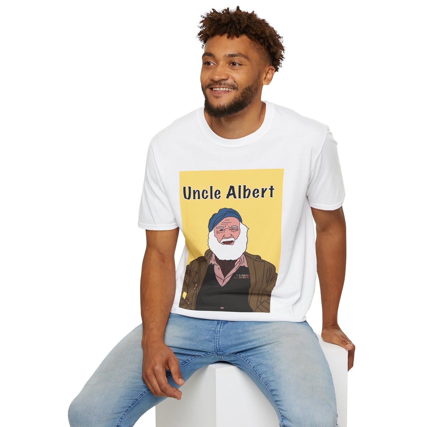 Only Fools & Horses Uncle Albert T-Shirt — Vintage Captain Portrait Tee
