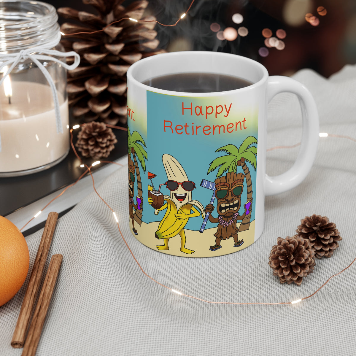Beach Party | Happy Retirement Mug | More Jam