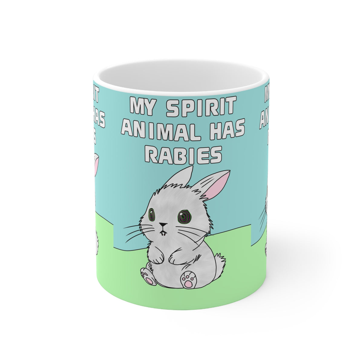 My Spirit Animal Has Rabies | Funny Bunny Mug | More Jam