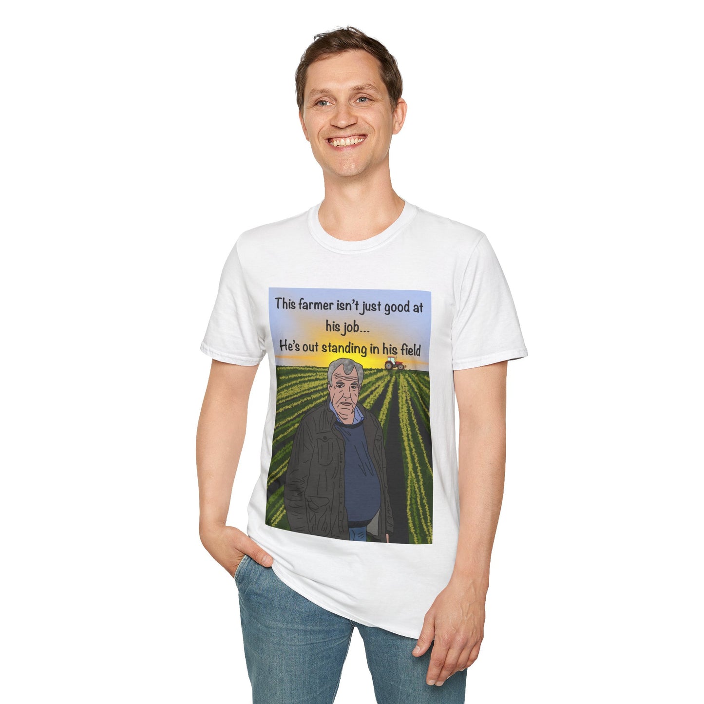 Jeremy Clarkeson Farmer Pun Graphic T-Shirt — "This farmer isn’t just good at his job..."