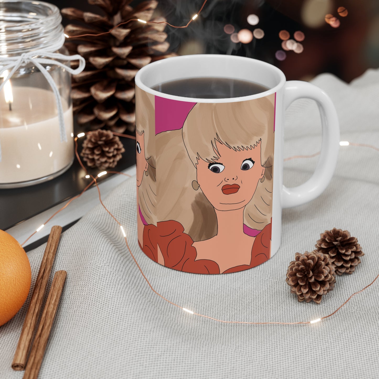 Novelty Mug — Ewww Retro Doll Ceramic Coffee Cup