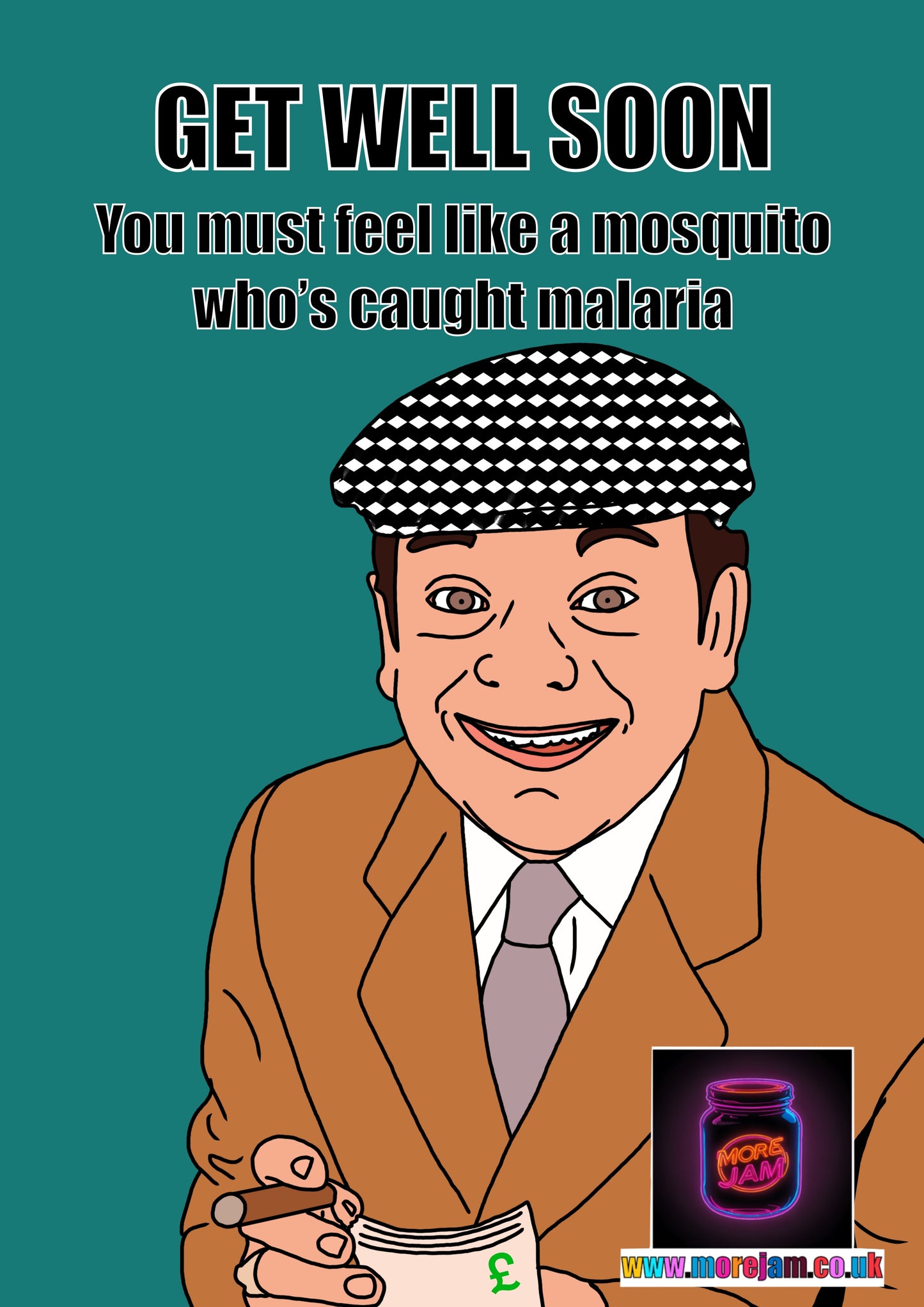 Del Boy Trotter Get Well Card | Funny BBC Comedy Only Fools & Horses Card | More Jam