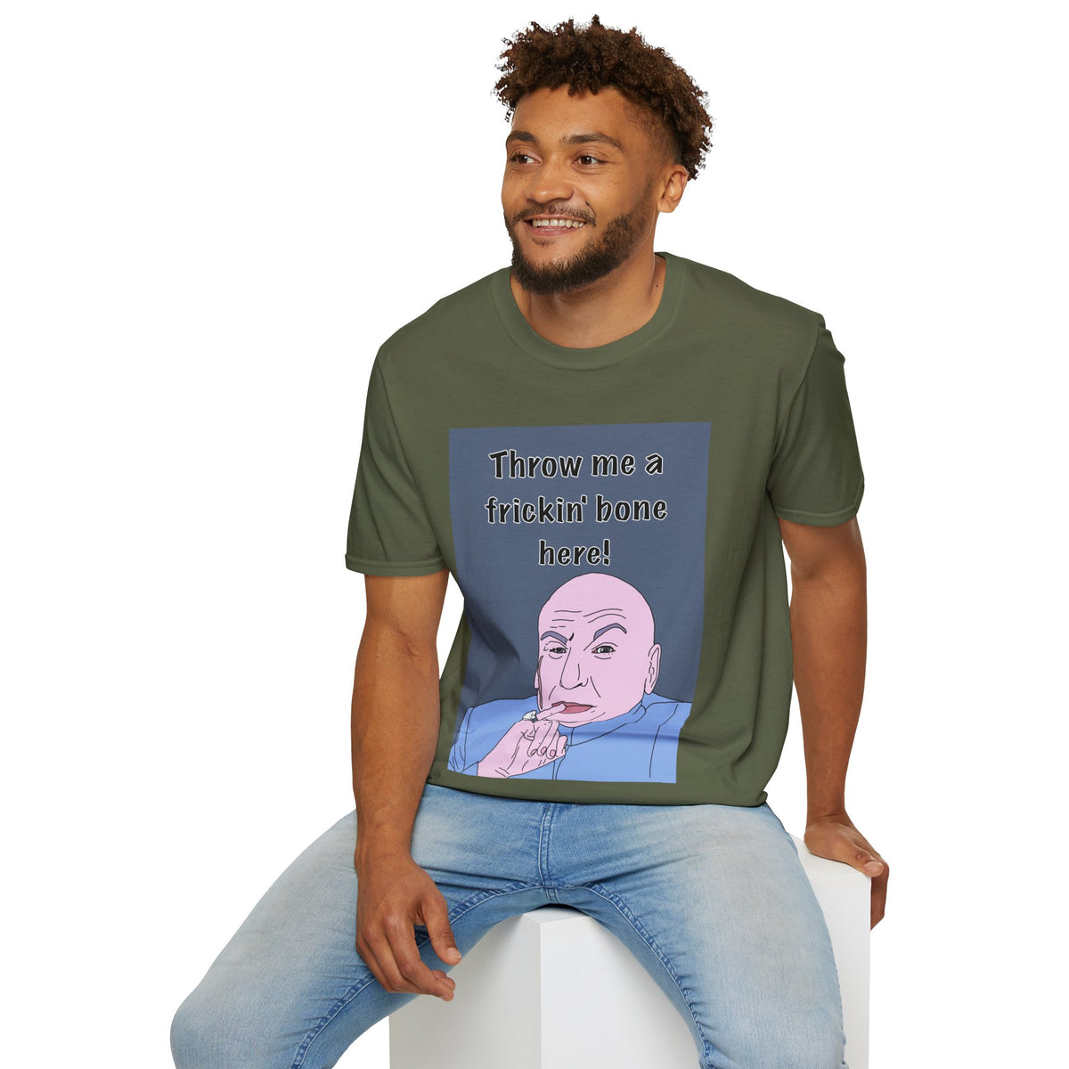 Austin Powers | Dr Evil Throw Me a Frickin' Bone T-Shirt | More Jam