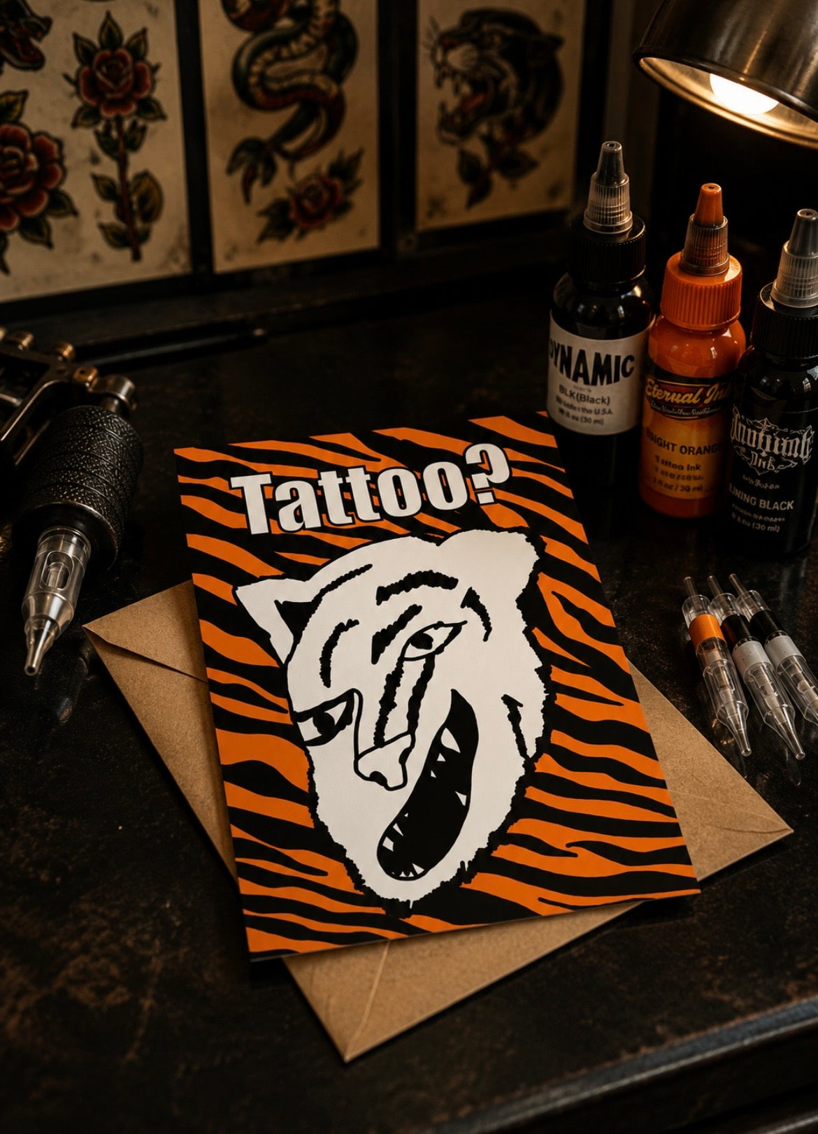 Mandy's Tiger Tattoo | Funny This Country Birthday Card | More Jam