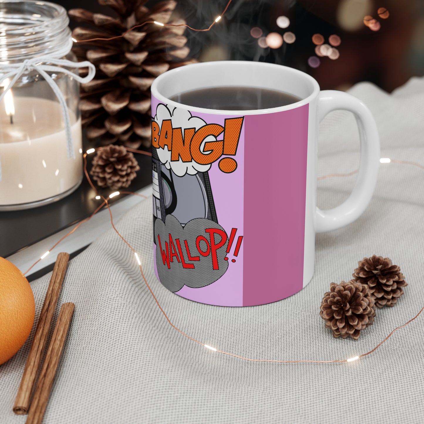 Alan Partridge Coffee Mug — 'Crash! Bang! Wallop' Graphic