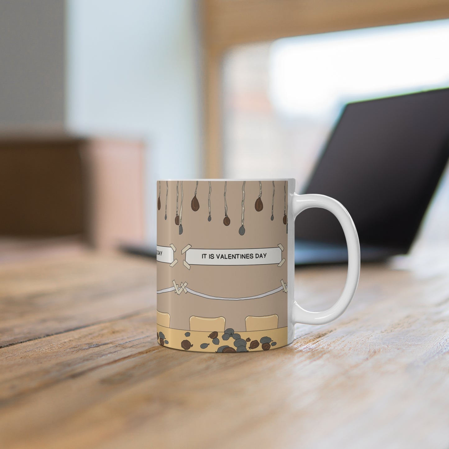 The Office USA Valentine's Day Ceramic Coffee Mug — "It Is Valentines Day"
