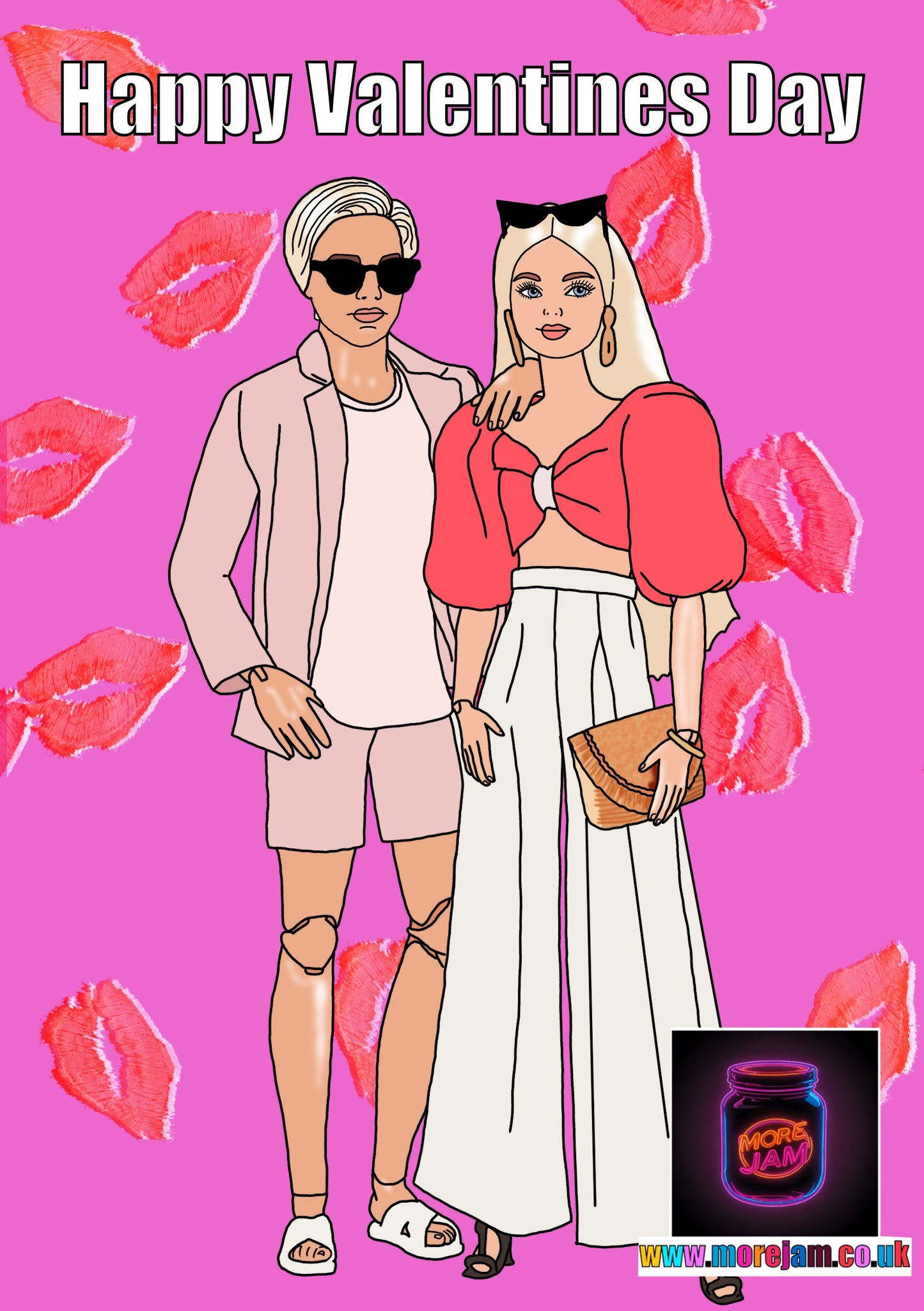 Valentine’s Day Card Barbie & Ken