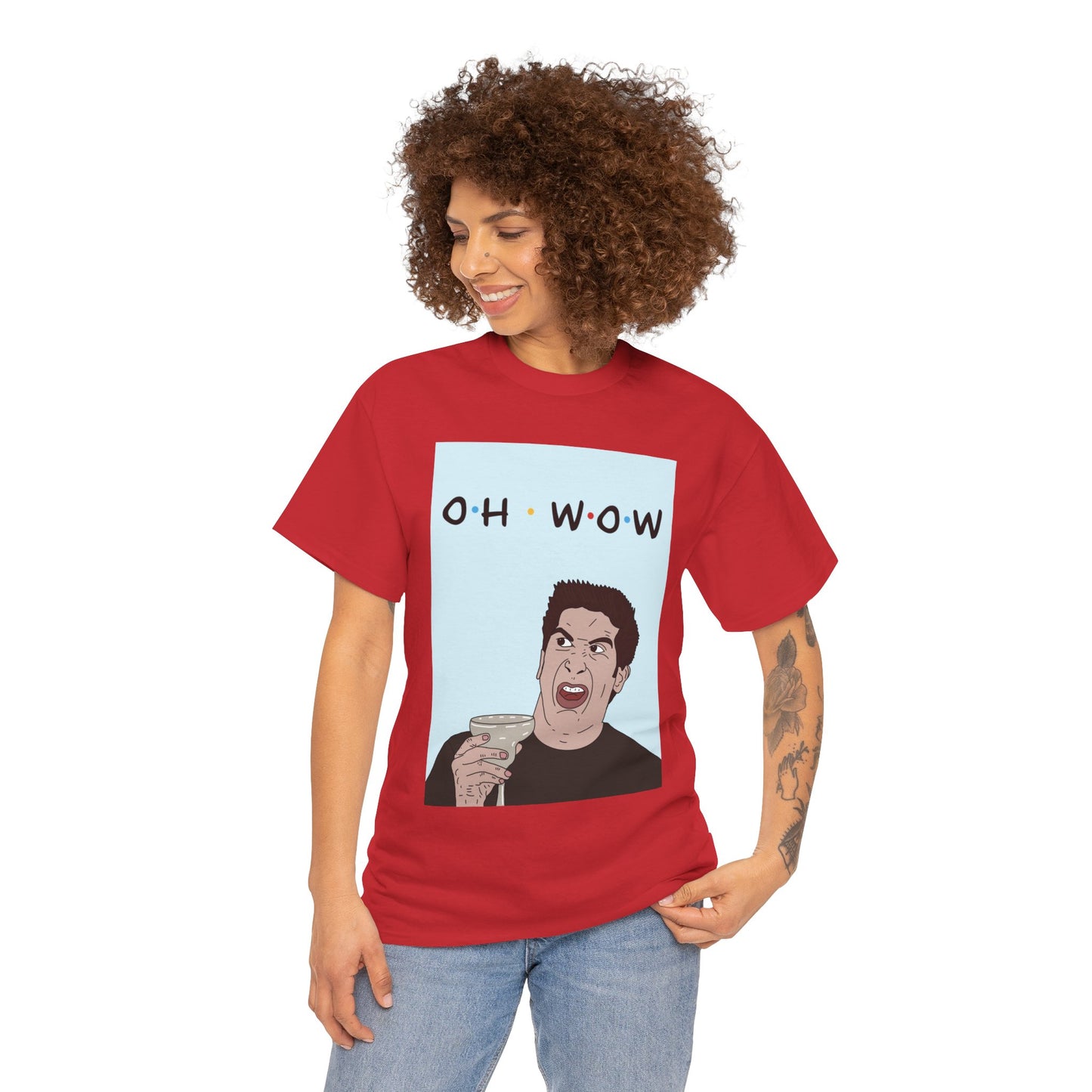 Friends Tee — 'Oh Wow' Funny Ross Geller Shirt
