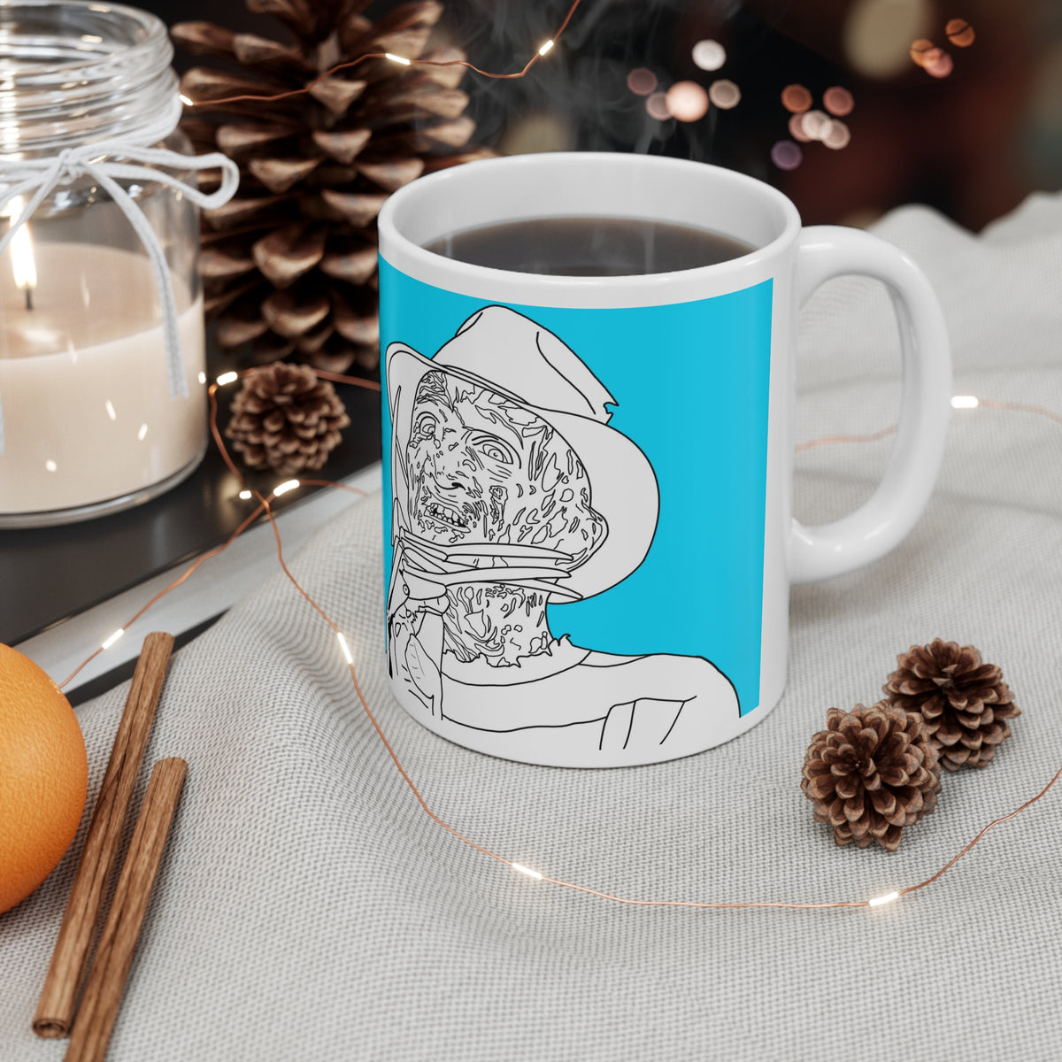 Freddy Krueger Dreamy | Blue Mug | More Jam