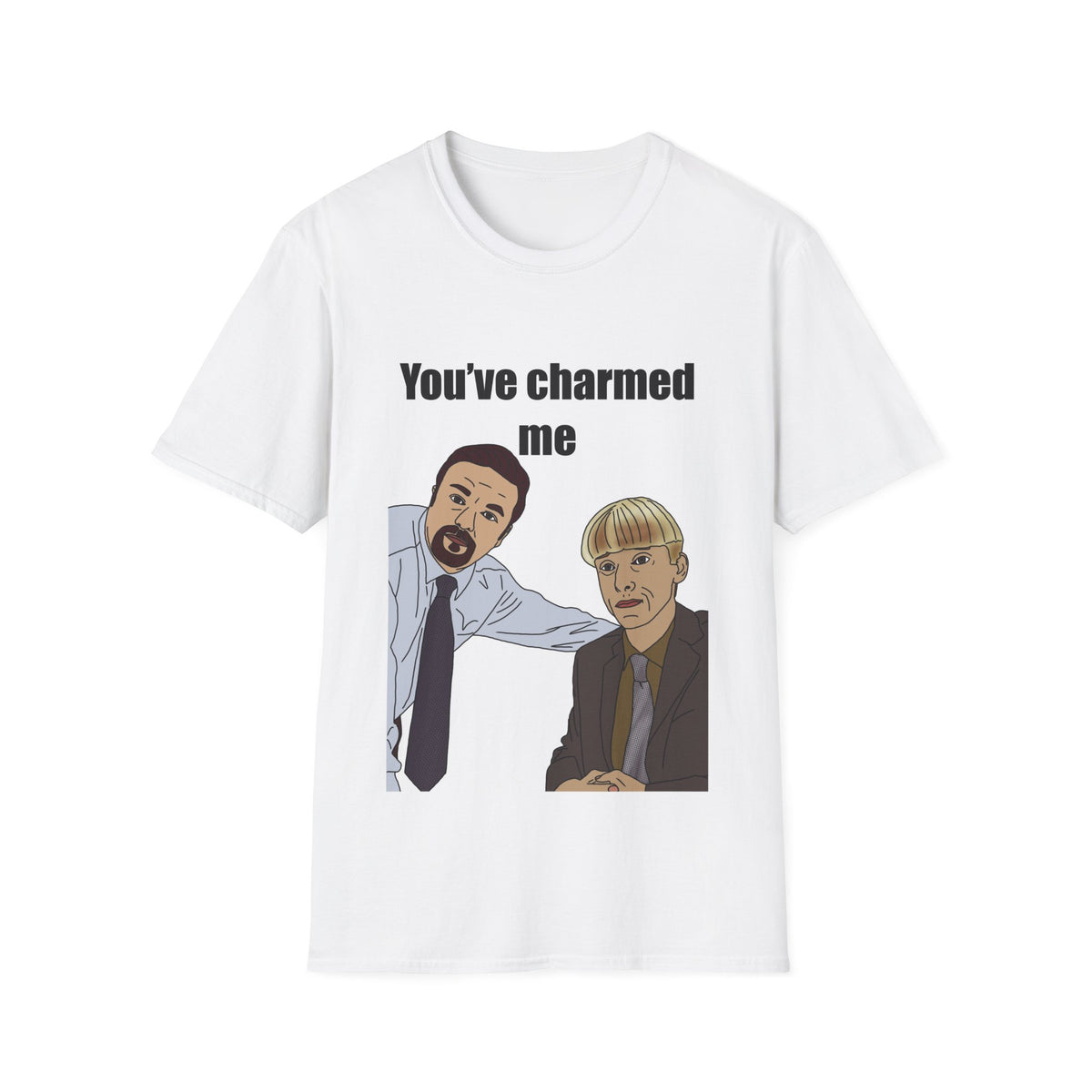 The Office | Gareth Keenan & David Brent You've Charmed Me T-Shirt | More Jam