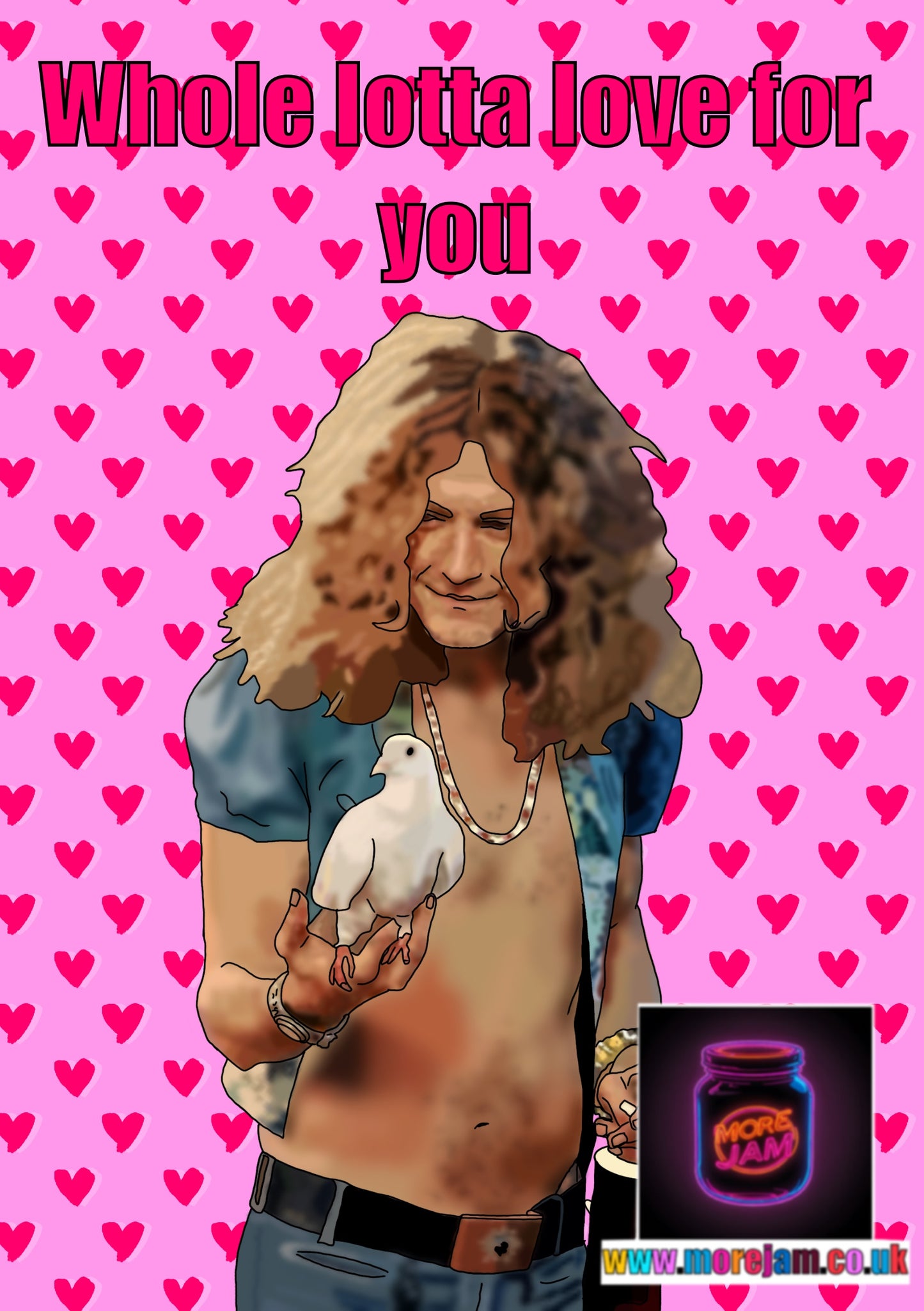 Valentine’s Day Card Led Zepplin Whole Lotta Love