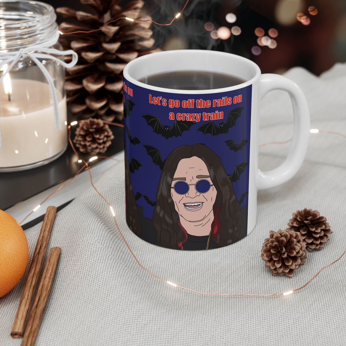 Ozzy Osbourne | Let's Go Off The Rails On A Crazy Train Mug | More Jam