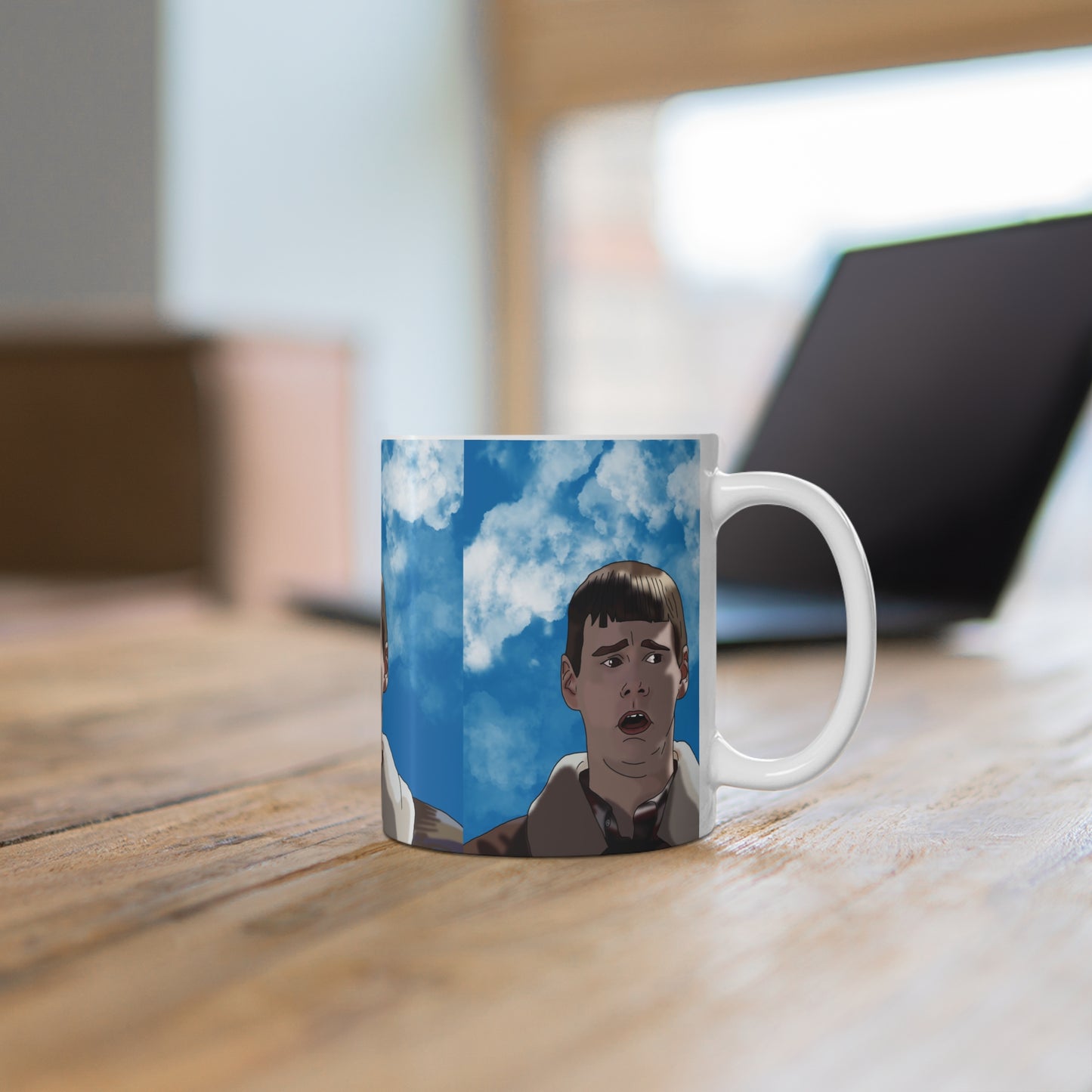 Lloyd Christmas Comedy Movie Mug — Classic Dumb & Dumber Ceramic Coffee Cup