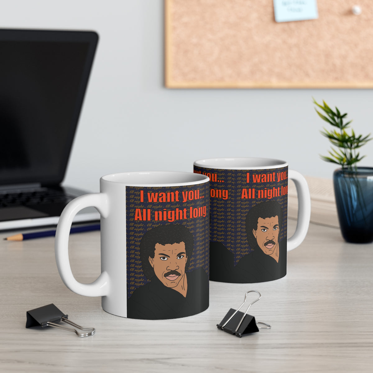 Lionel Ritchie | I Want You All Night Long Mug | More Jam